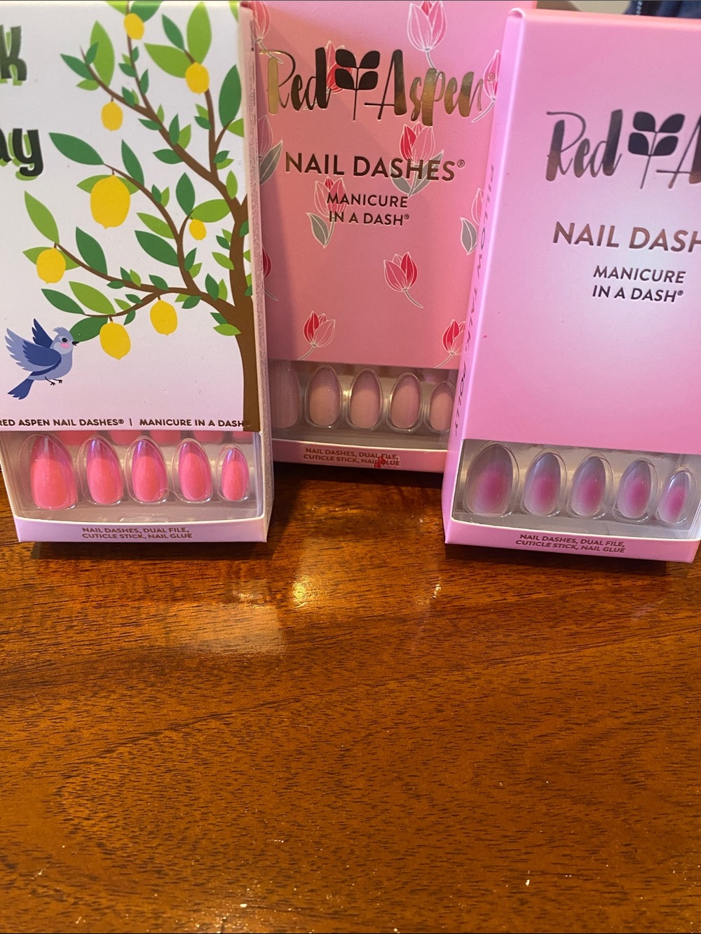 Nail Dashes, medium length, 3 sets. Brand new in boxes.